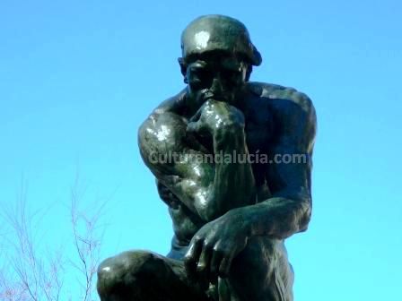 "El pensador" de Rodin,en Granada. Ao 2008.Foto:Alfredo Garrido