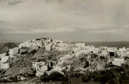 Vista aérea del cerro de Mojácar, a principios del siglo XX.