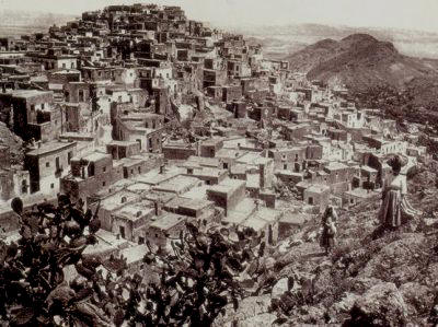 Vista del pueblo de Mojácar a principios del siglo XX.