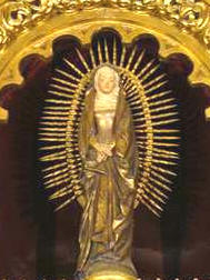 Imagen reconstruida de la desaparecida Virgen de la Piedad. Foto: "Homer J."