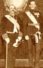Conde de Romanones y Alfonso XIII.