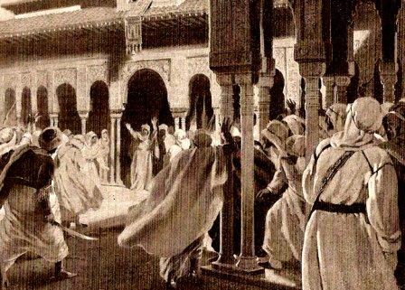 Boadbil declara la guerra a los Reyes Católicos. José Segrelles