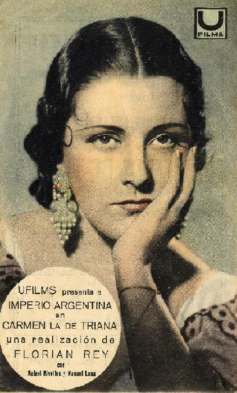 Carátula de la película CARMEN LA DE TRIANA por Imperio Argentina
