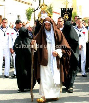  Procesin con San Juan, las Tres Maras y los Marineros, precediendo a laVirgenHuertecico de la Virgen (Cabo de Gata -Almera)