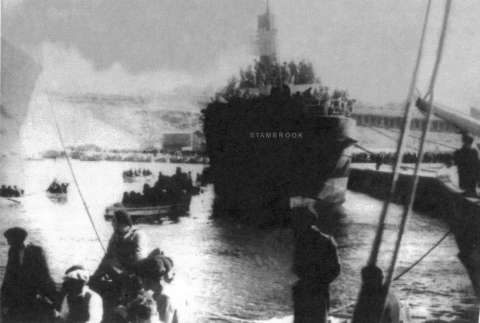 Último barco de exiliados que salió de Alicante el 28 de marzo de 1939