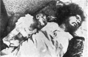Víctimas de los bombardeos de la carretera de Málaga, cuando se dirigían como refugiados a Almería.