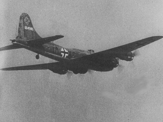 Avión de la fuerza aérea alemana (Luftwaffe) como los que vigilaban las aguas del Mediterráneo durante 1943.