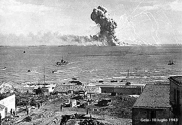 Invasión de Sicilia por las tropas aliadas. Bombardeos
