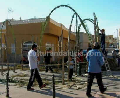 Formacin de los distintos arcos que coronan el zcalo vegetal del Huertecico.Foto:M.Soler