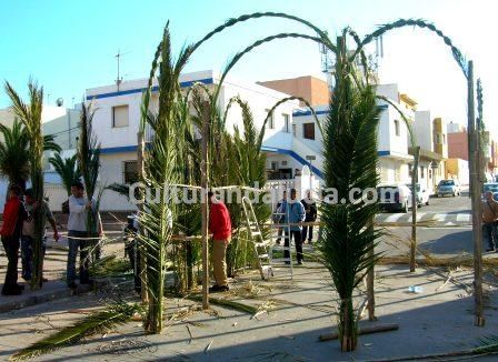 Vista de los arcos formados para rematar la estructura del Huertecico.Foto:Milagros Soler