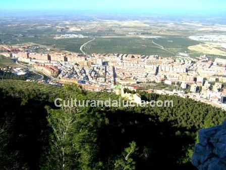 Vista de la ciudad de Jan desde la muralla Norte del Castillo de Santa Catalina