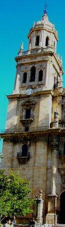 Torre del reloj de la catedral de Jaén.Foto:C.Soler