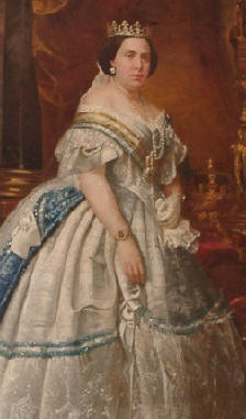 Retrato de Isabel II, hija de Fernando VII y María Cristina de Borbón