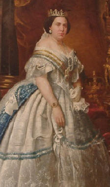 Retrato de Isabel II, hija de Fernando VII y Mara Cristina de Borbn