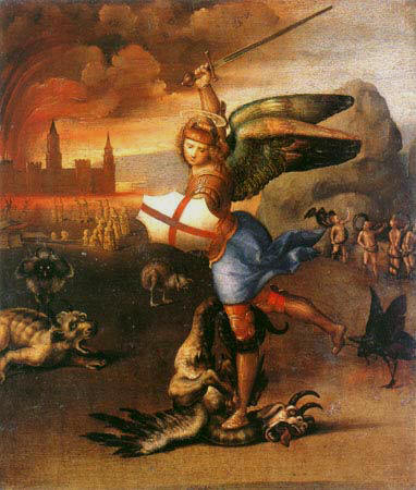 San Miguel derrotando al dragn (Donatello)