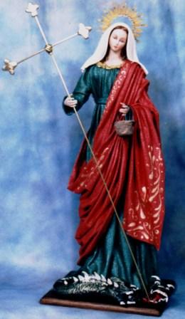 Santa Marta, hermana de Lázaro y María derrotó al dragón (Tarasca) con la palabra de Jesús
