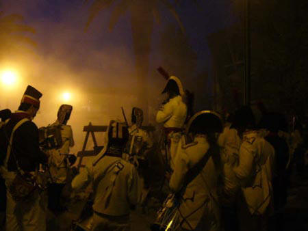 Caracterizacin de soldados durante la batalla de Bailn