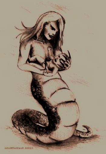 Lamia con niño