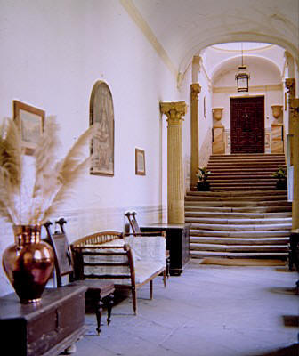 Interior del palacio de Cuzco en Viznar (Granada)