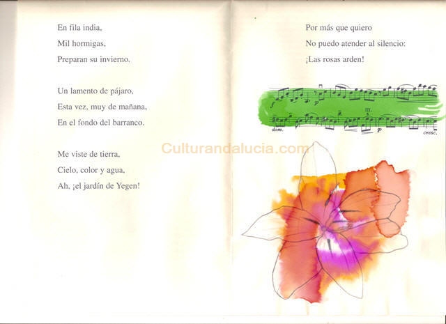 Ilustracin y texto como aparece en el haiku original