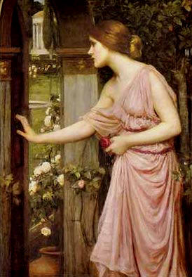 Psyche Opening the Door into Cupid�s Garden,  de J.W.Waterhouse