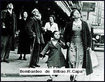 Bombardeo de Bilbao. Otra posible "puesta en escena" de Robert Capa