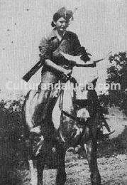 Miliciana amazona de la Caballera Republicana en Cerro Muriano (Crdoba), 1936