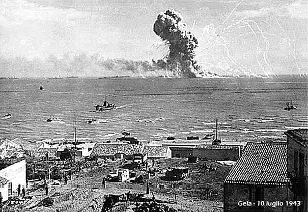 Invasin de Sicilia por las tropas aliadas. Bombardeos