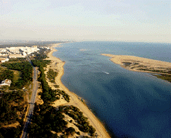 El Portil, en Punta Umbría (Huelva). Aquí fue encontrado el cuerpo del capitán inglés William Martin