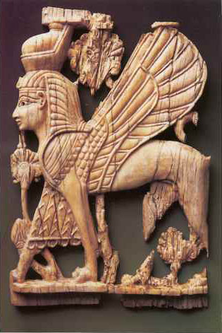 Lamassu con aspecto femenino