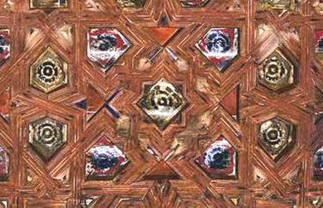 Artesonado mud�jar de la iglesia de San Juan Evangelista